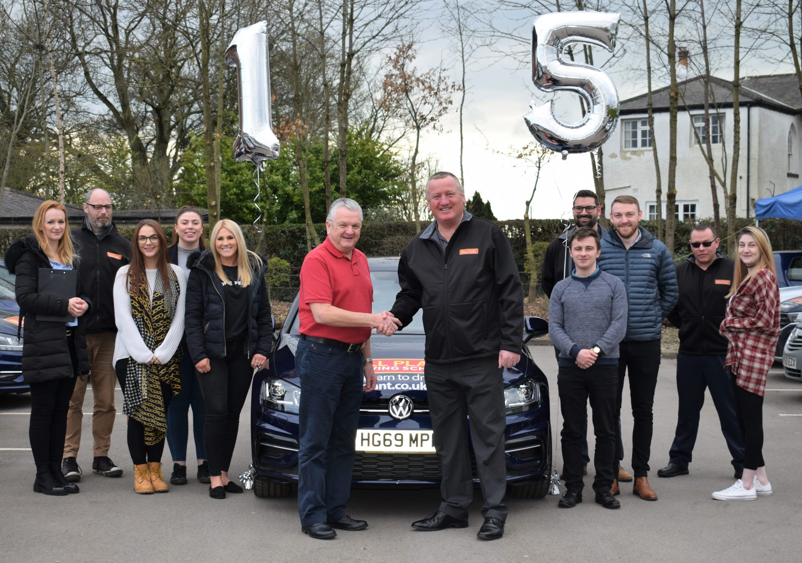 Stuart celebrates 15 year milestone with Bill Plant Driving School