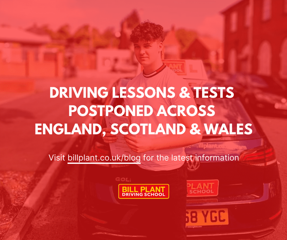 Driving lessons and tests postponed across England, Scotland and Wales
