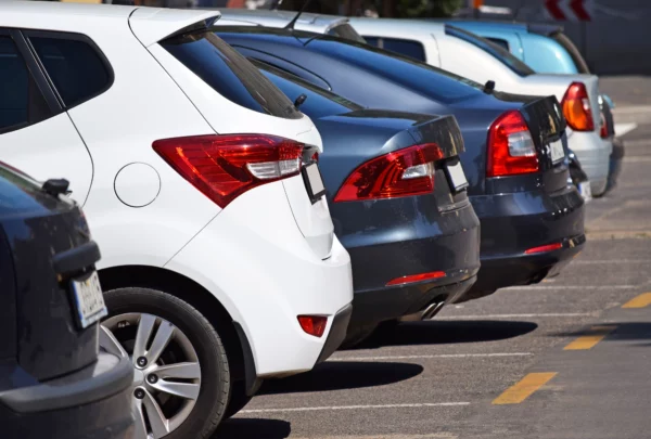 cars parked up